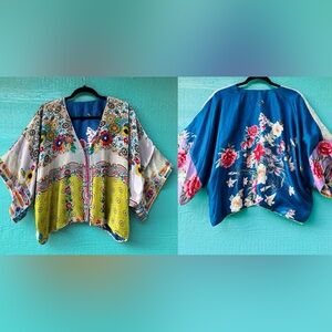 Johnny Was Multicolor Floral Jacket